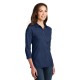 Port Authority® Ladies 3/4-Sleeve Meridian Cotton Blend Polo. L578