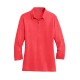 Port Authority® Ladies 3/4-Sleeve Meridian Cotton Blend Polo. L578