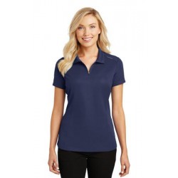 Port Authority® Ladies Pinpoint Mesh Zip Polo. L580