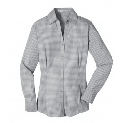 Port Authority® Ladies Plaid Pattern Easy Care Shirt. L639