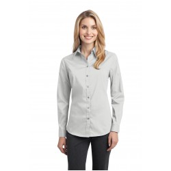 Port Authority® Ladies Stretch Poplin Shirt. L646