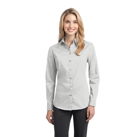 Port Authority® Ladies Stretch Poplin Shirt. L646