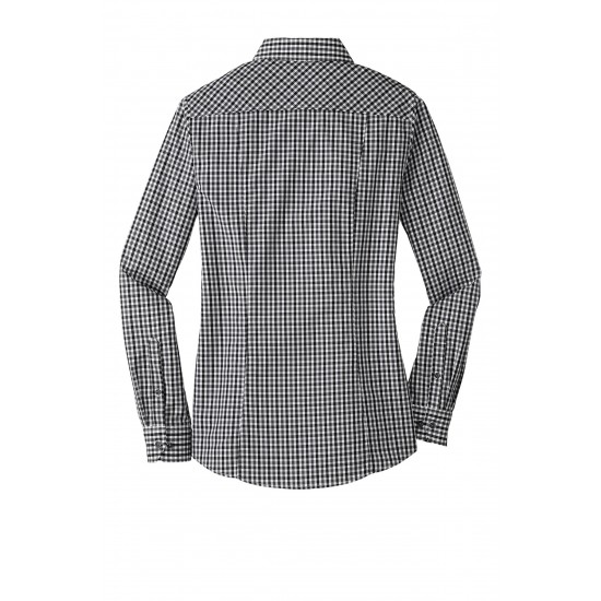 Port Authority® Ladies Long Sleeve Gingham Easy Care Shirt. L654