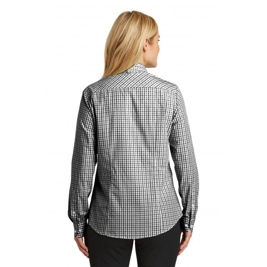 Port Authority® Ladies Long Sleeve Gingham Easy Care Shirt. L654