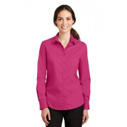 Port Authority® Ladies SuperPro™ Twill Shirt. L663