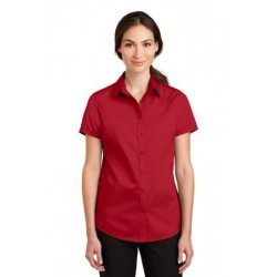 Port Authority® Ladies Short Sleeve SuperPro™ Twill Shirt. L664