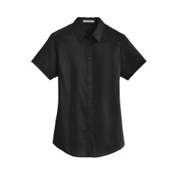 Port Authority® Ladies Short Sleeve SuperPro™ Twill Shirt. L664