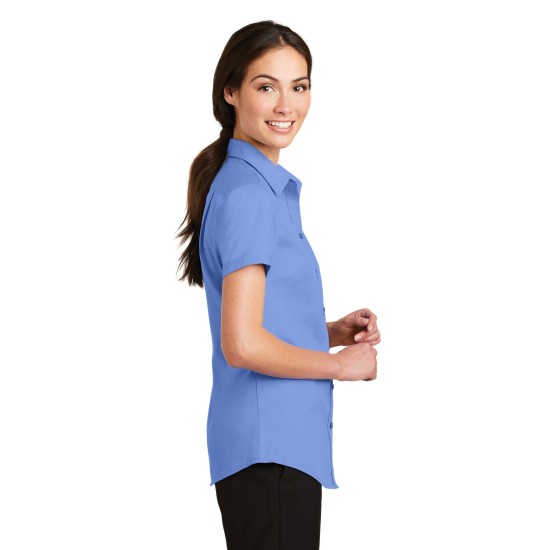 Port Authority® Ladies Short Sleeve SuperPro™ Twill Shirt. L664