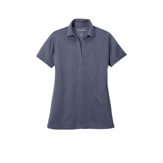 Port Authority Ladies Heathered Silk Touch Performance Polo. LK542
