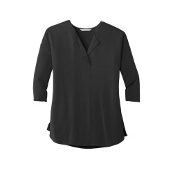 Port Authority® Ladies Concept 3/4-Sleeve Soft Split Neck Top. LK5433