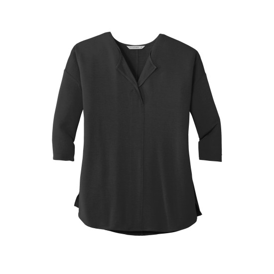 Port Authority® Ladies Concept 3/4-Sleeve Soft Split Neck Top. LK5433