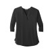 Port Authority® Ladies Concept 3/4-Sleeve Soft Split Neck Top. LK5433