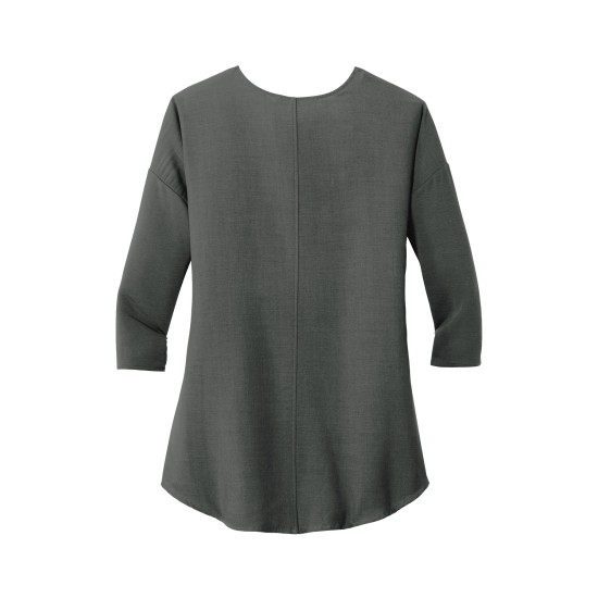 Port Authority® Ladies Concept 3/4-Sleeve Soft Split Neck Top. LK5433