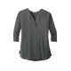 Port Authority® Ladies Concept 3/4-Sleeve Soft Split Neck Top. LK5433