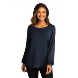 Port Authority Ladies Luxe Knit Jewel Neck Top. LK5600