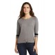 New Era Ladies Tri-Blend 3/4-Sleeve Tee LNEA136