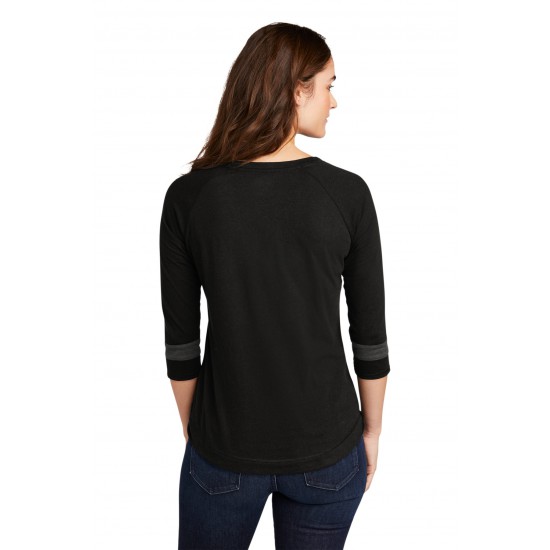 New Era Ladies Tri-Blend 3/4-Sleeve Tee LNEA136