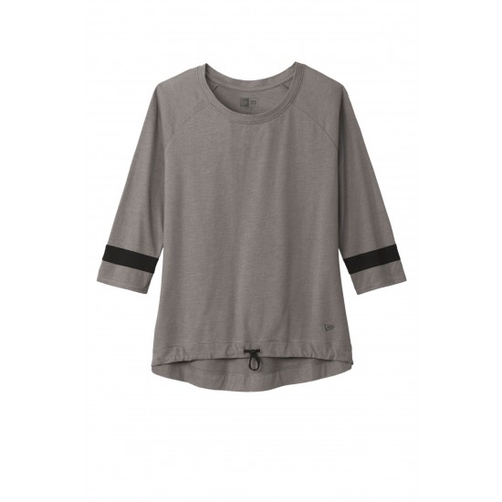 New Era Ladies Tri-Blend 3/4-Sleeve Tee LNEA136