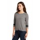 New Era Ladies Tri-Blend 3/4-Sleeve Tee LNEA136