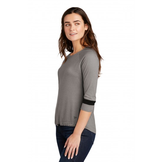 New Era Ladies Tri-Blend 3/4-Sleeve Tee LNEA136