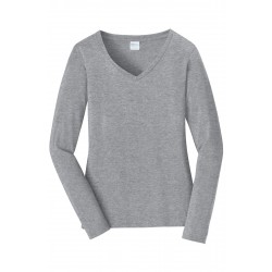 Port & Company® Ladies Long Sleeve Fan Favorite V-Neck Tee. LPC450VLS