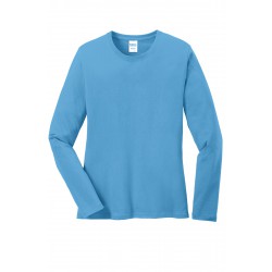 Port & Company® Ladies Long Sleeve Core Cotton Tee. LPC54LS