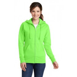 Port & Company® Ladies Core Fleece Full-Zip Hooded Sweatshirt. LPC78ZH