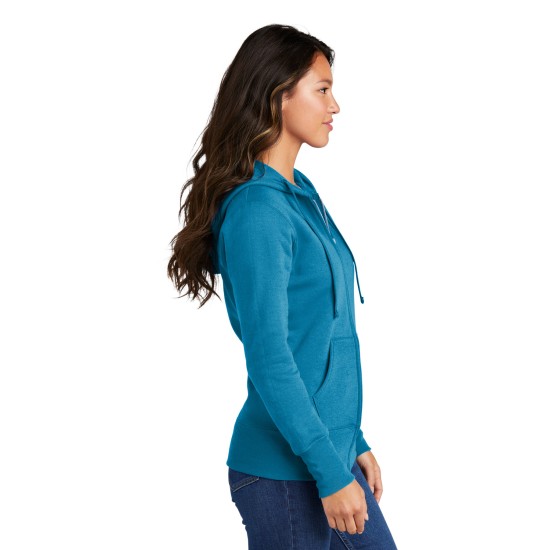 Port & Company® Ladies Core Fleece Full-Zip Hooded Sweatshirt. LPC78ZH