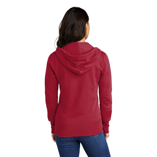 Port & Company® Ladies Core Fleece Full-Zip Hooded Sweatshirt. LPC78ZH