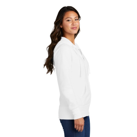 Port & Company® Ladies Core Fleece Full-Zip Hooded Sweatshirt. LPC78ZH