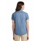 Port & Company® - Ladies Short Sleeve Value Denim Shirt.  LSP11