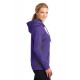 Sport-Tek Ladies Sport-Wick Fleece Colorblock Hooded Pullover. LST235