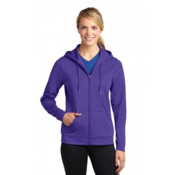 Sport-Tek Ladies Sport-Wick Fleece Full-Zip Hooded Jacket. LST238