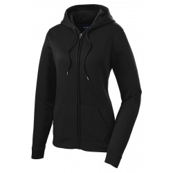 Sport-Tek Ladies Sport-Wick Fleece Full-Zip Hooded Jacket. LST238