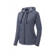 Sport-Tek Ladies PosiCharge Tri-Blend Wicking Fleece Full-Zip Hooded Jacket LST293