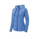 Sport-Tek Ladies PosiCharge Tri-Blend Wicking Fleece Full-Zip Hooded Jacket LST293