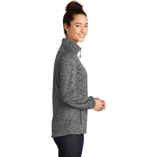 Sport-Tek Ladies PosiCharge Electric Heather Soft Shell Jacket. LST30