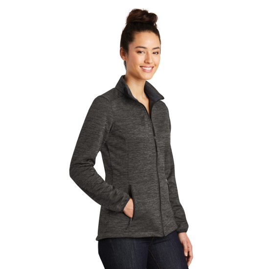 Sport-Tek Ladies PosiCharge Electric Heather Soft Shell Jacket. LST30