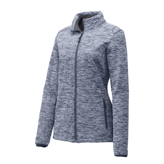 Sport-Tek Ladies PosiCharge Electric Heather Soft Shell Jacket. LST30