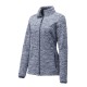 Sport-Tek Ladies PosiCharge Electric Heather Soft Shell Jacket. LST30