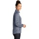 Sport-Tek Ladies PosiCharge Electric Heather Soft Shell Jacket. LST30