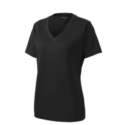 Sport-Tek Ladies PosiCharge RacerMesh V-Neck Tee. LST340