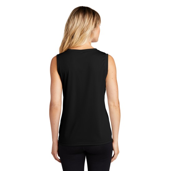 Sport-Tek Ladies Sleeveless PosiCharge Competitor V-Neck Tee. LST352