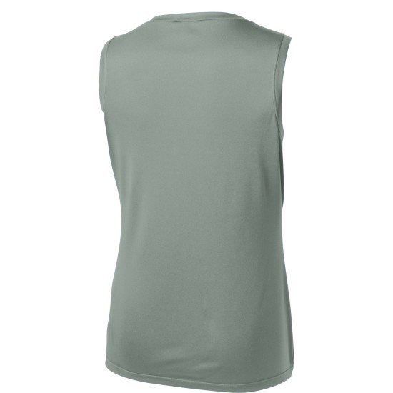 Sport-Tek Ladies Sleeveless PosiCharge Competitor V-Neck Tee. LST352