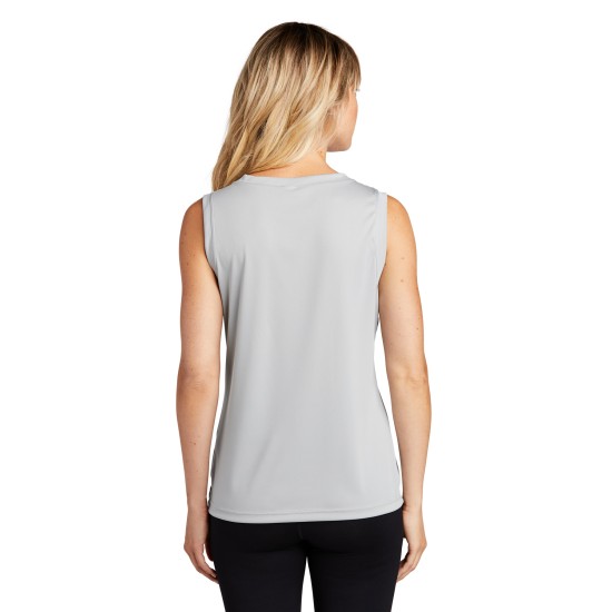 Sport-Tek Ladies Sleeveless PosiCharge Competitor V-Neck Tee. LST352