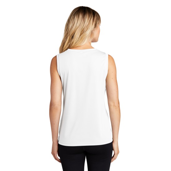 Sport-Tek Ladies Sleeveless PosiCharge Competitor V-Neck Tee. LST352