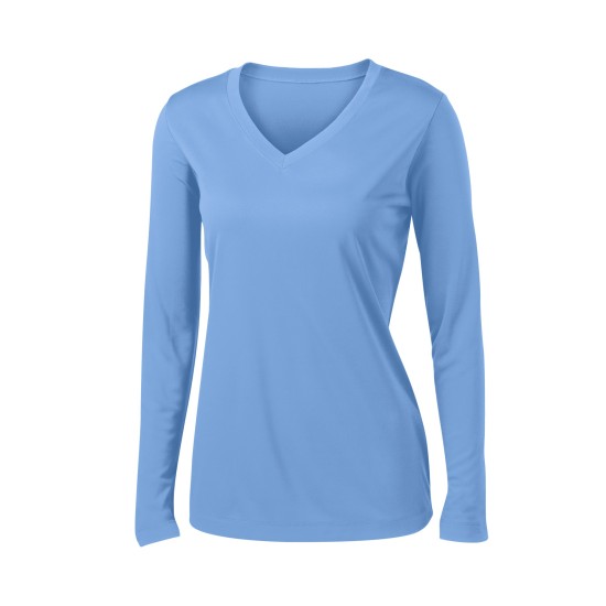 Sport-Tek Ladies Long Sleeve PosiCharge Competitor V-Neck Tee. LST353LS