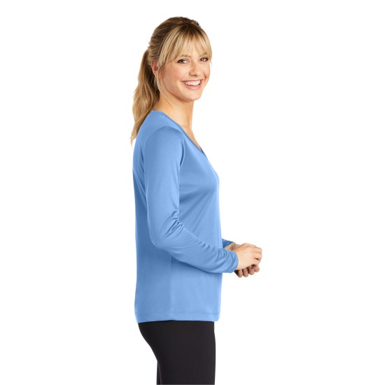 Sport-Tek Ladies Long Sleeve PosiCharge Competitor V-Neck Tee. LST353LS