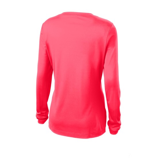 Sport-Tek Ladies Long Sleeve PosiCharge Competitor V-Neck Tee. LST353LS