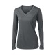 Sport-Tek Ladies Long Sleeve PosiCharge Competitor V-Neck Tee. LST353LS